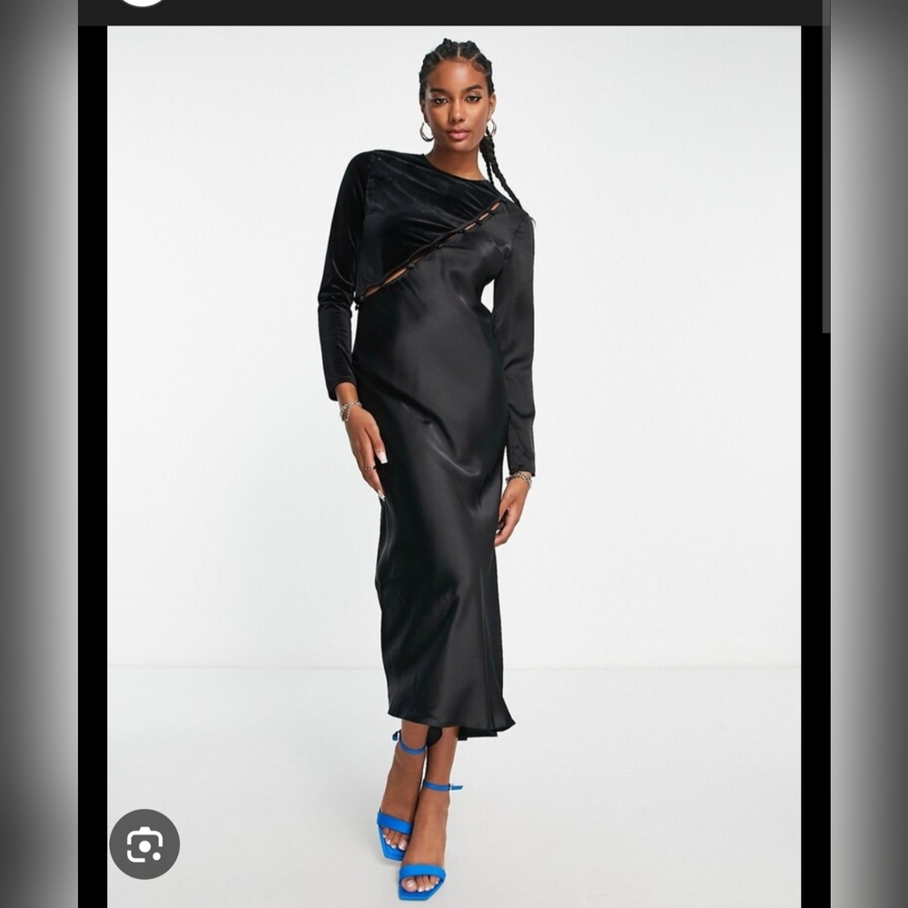 ASOS Black Asymmetrical Dress